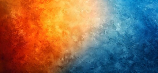 Obraz premium Abstract Grainy Texture Background with Orange and Blue Gradient