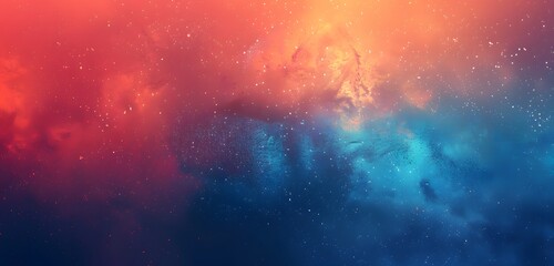 Naklejka premium Abstract Blue Red Gradient Background With Grainy Texture