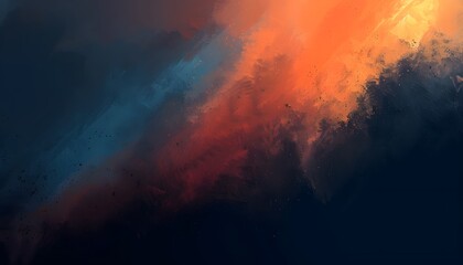 Fototapeta premium Abstract Gradient Background with Orange and Blue