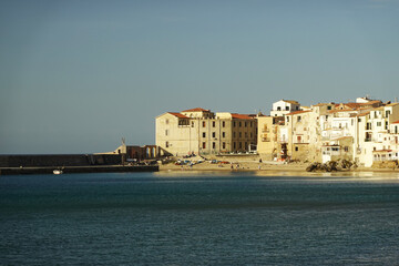 The view of Cefalu town, Sicily, Italy