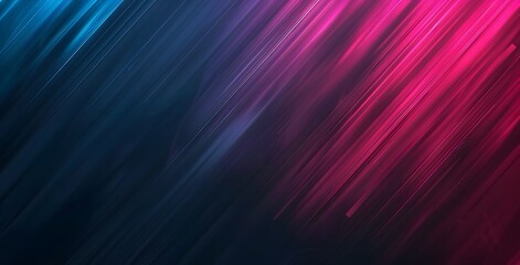 Fototapeta premium Abstract Dark Gradient Background with Blue and Pink Lines