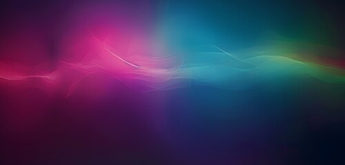 Abstract Dark Gradient Background with Waves