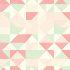 Obraz premium Geometric seamless pattern of triangles and squares