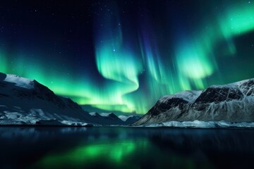 Naklejka premium Outdoors nature night sky.