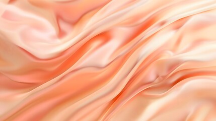 Fototapeta premium Abstract Peach Silk Drape Background Banner