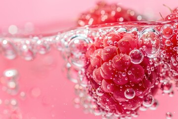 Raspberry oil bubble raspberry chandelier produce.