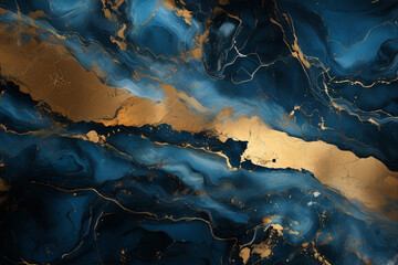 High resolution. Luxurious abstract fluid art painting, paint mix, glowing gold veins. Soft and dreamy design.