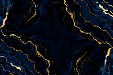 High resolution. Luxurious abstract fluid art painting, paint mix, glowing gold veins. Soft and dreamy design.