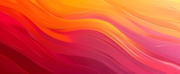 Abstract Vibrant Gradient Waves Background