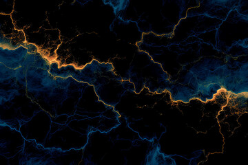 High resolution. Luxurious abstract fluid art painting, paint mix, glowing gold veins. Soft and dreamy design.