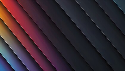 Obraz premium Minimalist Dark Gradient Background with Subtle Rainbow Stripes