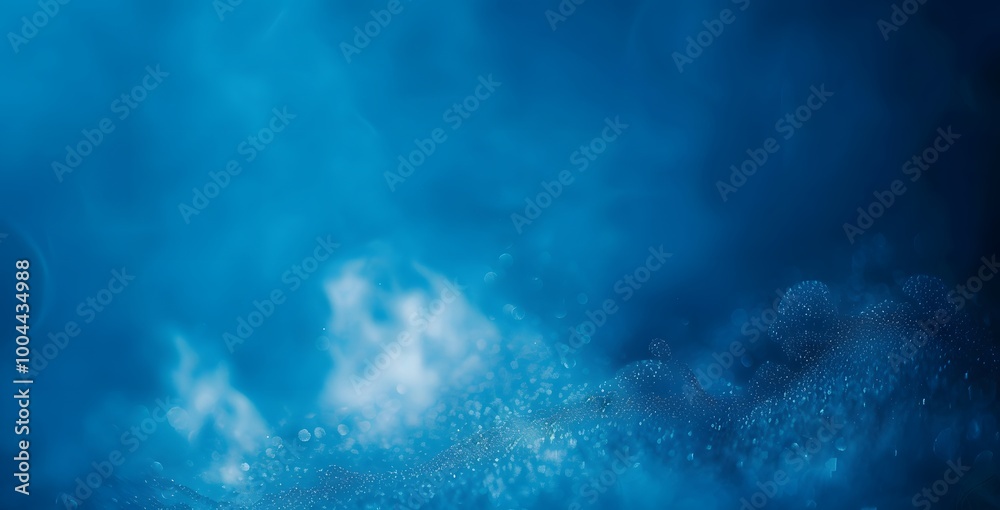 Wall mural Abstract Blue Gradient Background with Blurred Edges