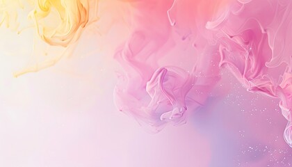 Abstract Pastel Gradient Background with Pink, Purple, and Yellow