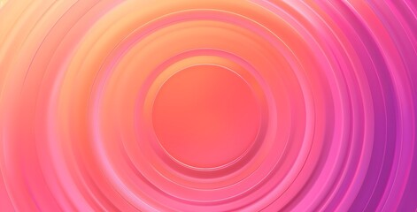 Abstract Pink and Orange Gradient Circle Background