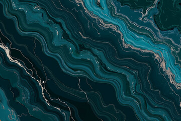 High resolution. Luxurious abstract fluid art painting, paint mix, glowing gold veins. Soft and dreamy design.