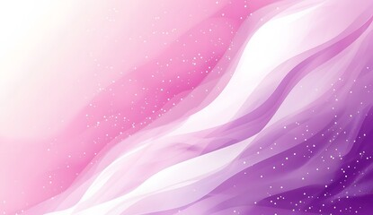 Abstract Pink and Purple Gradient Background with Wavy Lines