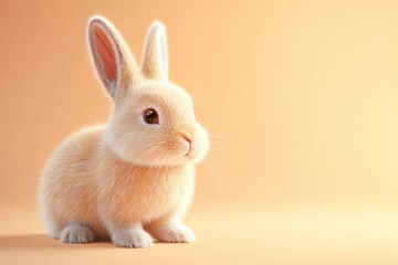 Obraz premium Small White Rabbit Tabletop