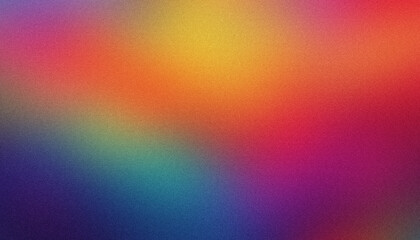 Blurred background in warm and cold tones with a grainy texture effect, creating a vibrant and modern abstract composition
