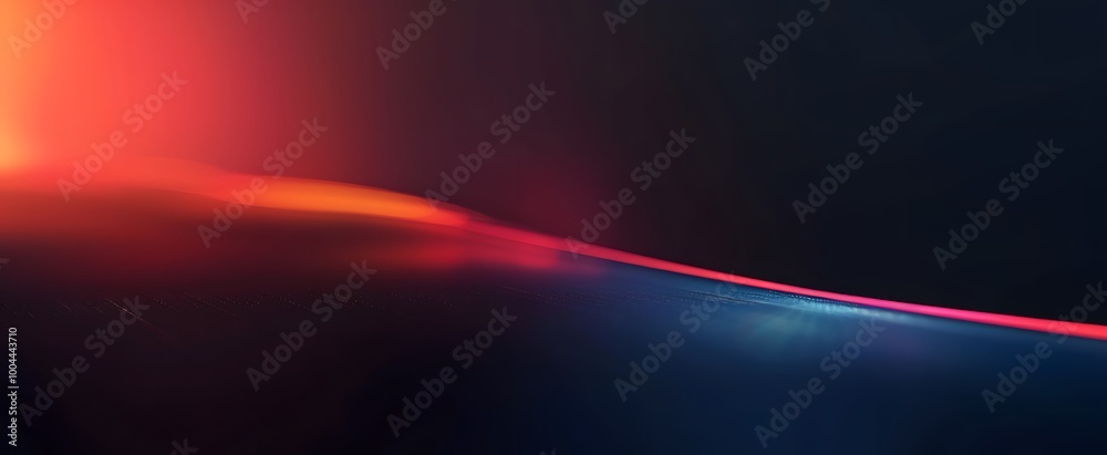 Wall mural Abstract Curved Background With Red And Blue Gradient