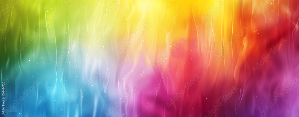 Poster Abstract Rainbow Gradient Background with Blurred Edges