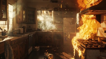 Kitchen Fire Disaster