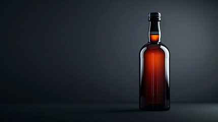 Bottle of liquor for mockup