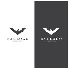 Naklejka premium bat logo open wing bat logo simple design