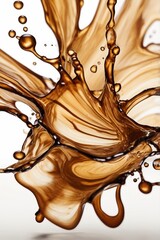 coffe splash pattern silky and smooth