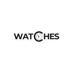 Watches with letter C logo design. Watches logotype design