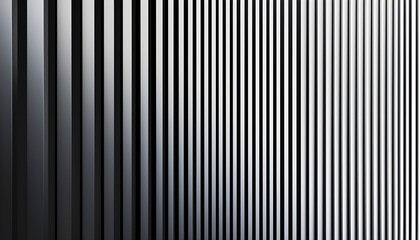 High-contrast black and white vertical lines, symmetrical and geometric, creating a simple yet striking abstract pattern, minimalist design concept