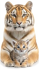 This illustration depicts a variety of animals including an elephant, giraffe, monkey, lion, and others, all gathered together on a clean white background, celebrating wildlife diversity