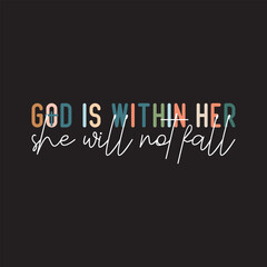 God is within her she will not fall