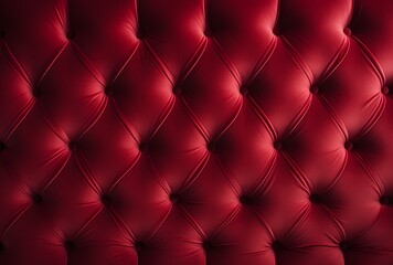 Red Velvet Chesterfield Upholstery Texture