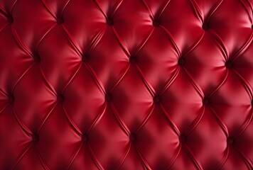 Red Velvet Chesterfield Upholstery Texture
