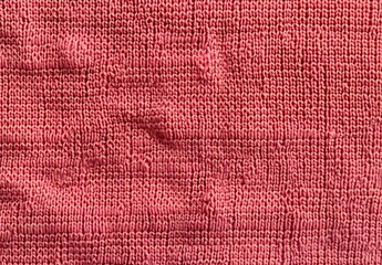 Seamless Red Knit Fabric Texture Background