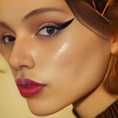 아이라인 화장품 모델 model