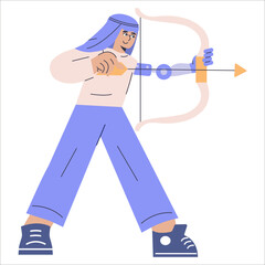 Diversity Businessman. Flat Vector Illustration