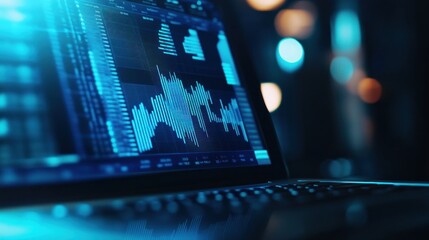 Obraz premium Stock Market Data Analysis