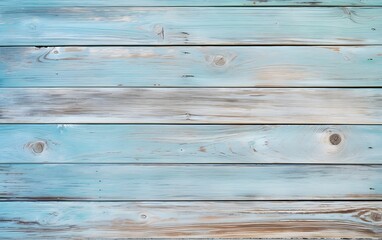 Obraz premium Distressed Turquoise Wooden Plank Background