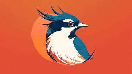 Bali Starling Logo Design illustration