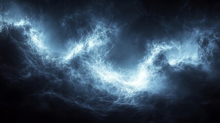 Fototapeta premium The image is of a large wave crashing into the ocean