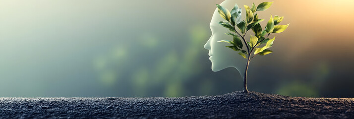 positive mindset personal development selfimprovement growth concept 3d illustration