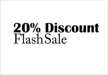 20 percent 20% off banner post for products background white