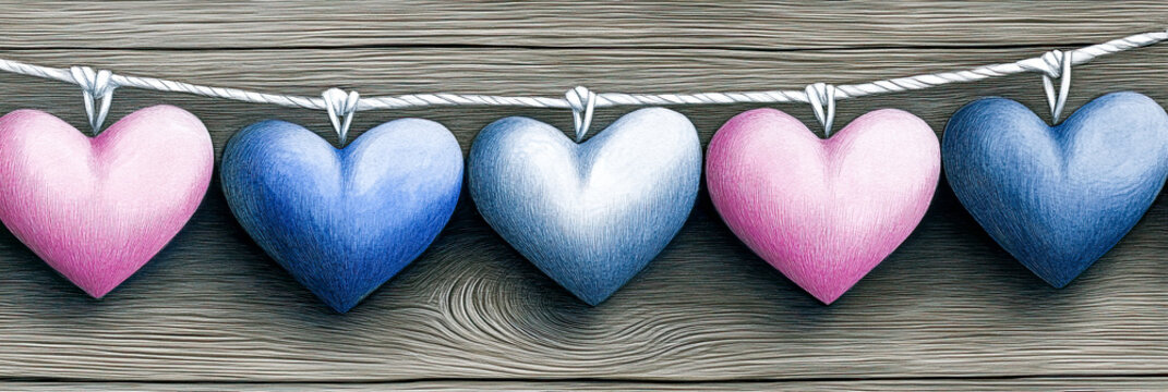 Herzen als Symbol der Liebe