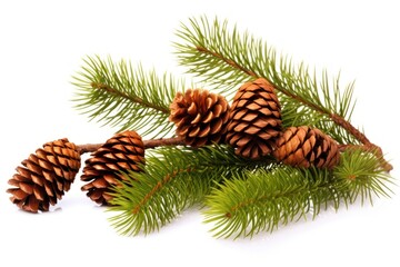 Obraz premium Tree fir spruce branch.