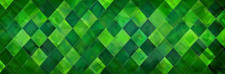 Green Argyle Seamless Pattern Background