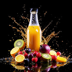 an explosion of flavors. fresh fruit juice.