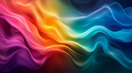 Fototapeta premium 4K resolution graphic. Vivid and vibrant rainbow color abstract visual graphic pattern.