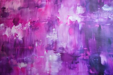 Fototapeta premium Abstract painting with bold strokes of pink and purple.