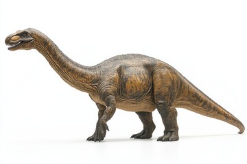 Obraz premium An enormous brontosaurus with its long neck stretched out